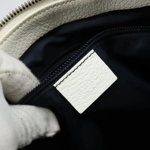 GUCCI GG Canvas Sherry Line Shoulder Bag PVC White Red Navy 153244 Auth ep11420 - Picture 10 of 16